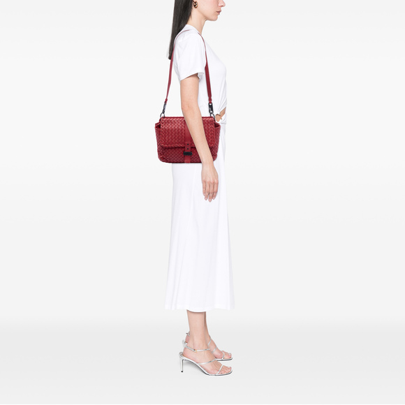 Pre-Loved Bottega Veneta Nappa Intrecciato Double Sided Flap Messenger Bag - Picture 6 of 6